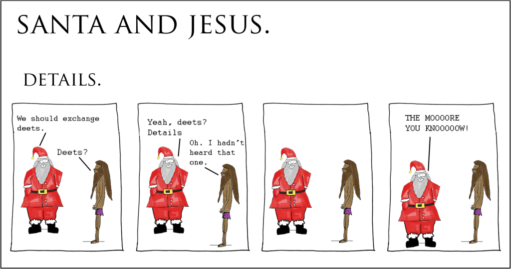 Santa and Jesus – Details.