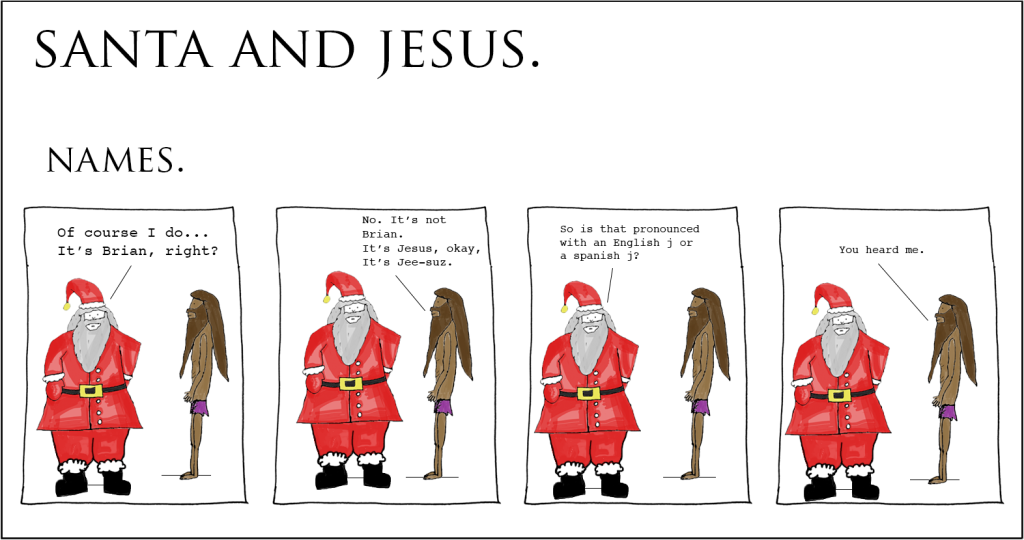 Santa and Jesus – Names.