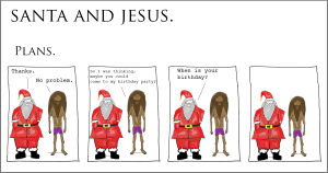 santa and jesus - plans